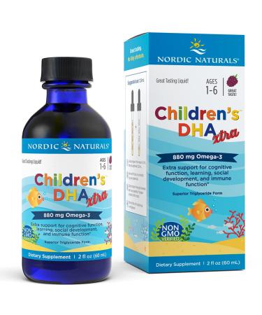 Nordic Naturals Children's DHA Xtra Berry Ages 1-6 880 mg 2 fl oz (60 ml)