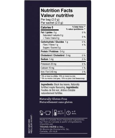Four O'Clock Black Tea Maple Kosher Gluten-Free 20 Count 40g Maple Black Tea - Buy Online on GoSupps.com