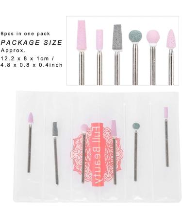 Stainless Steel Nail Drill Bit Set - 6Pcs Manicure Accessories for Nail Art - #5 - Buy Online on GoSupps.com
