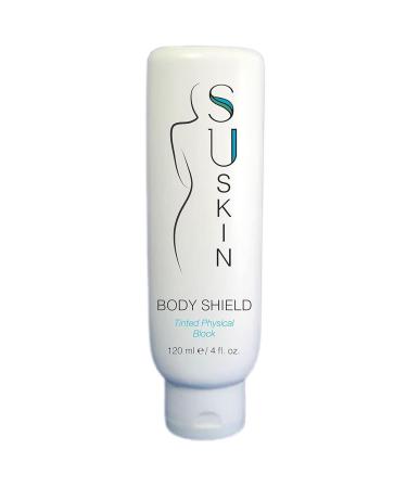 Su-Skin Body Shield Tinted Mineral Sunscreen - SPF Protection with Zinc Oxide & Titanium Dioxide for Glowing Skin - Buy Online on GoSupps.com