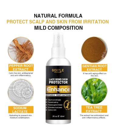 Lace Wig Skin Protector 2 fl oz - Primer for Lace Wigs, Wig Glue, Tape, Extensions - Strong Natural Finish - Buy Online on GoSupps.com