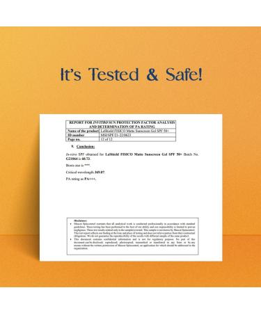 La-Shield Fisico SPF 50+ & PA+++ Mineral Sunscreen Gel - Lightweight Transparent Water Resistant - 1.76 Fl Oz - Best International Shipping - Buy Online on GoSupps.com