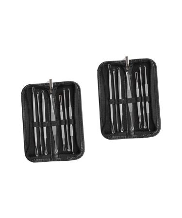 Housoutil 14 Pcs Blackhead Removal Blackhead Extractor Comedone Extractor Tool 7 Piece Set 1 count (Pack of 1)
