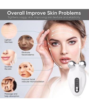 Yangmieai Microcurrent Device Lift the Face and Tighten the Skin USB Mini Microcurrent Face Lift Skin Tightening White - Buy Online on GoSupps.com