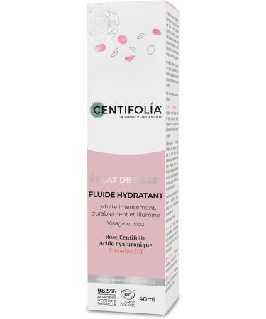 CENTIFOLIA | Rose Radiance Moisturizing Fluid | Intensely hydrated skin | Luminous complexion | Plumped and comfortable skin | Made in France | Organic | 40ML - Buy Online on GoSupps.com