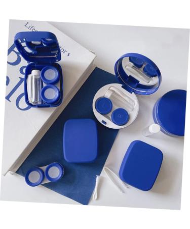 Homsfou 4-Piece Colored Contact Lenses Set | Mirror Container & Plastic Holder Case | Stylish & Convenient Accessory for Safe Lens Storage - Buy Online on GoSupps.com