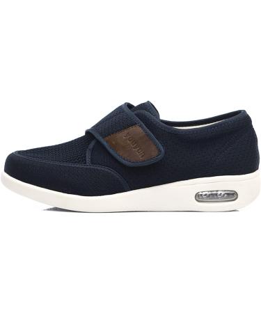 SDEQA Men's Adjustable Diabetic Shoes - Summer Comfort (Blue, Size 14.5) - Buy Online on GoSupps.com