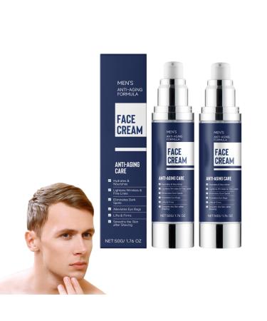 VKaoess 6in1 face cream for men antiaging cream to reduce puffiness and puffiness firming and moisturizing facial lotion for soft spots for all skin types 50 g 2 Bottles