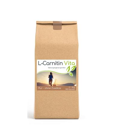 Cellavita | L-Carnitine Vita high-dose carnitine tartrate amino acid - powder & capsules | (300 capsules)