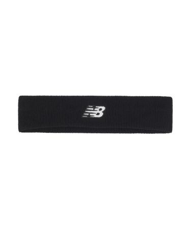New Balance Unisex Sport Performance Terrycloth Headband Black