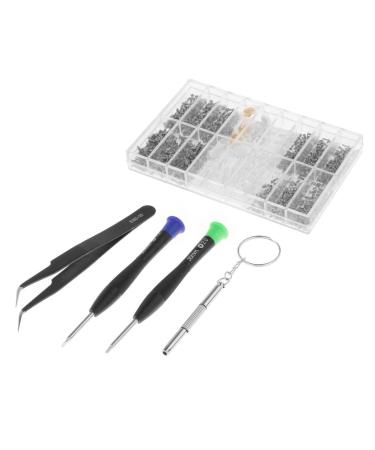 Folpus glasses repair set nasal cushion replacement various small screws with storage box glasses repair tools for glasses glasses suns