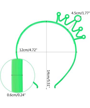 amangul Fashion Adult Kids Glowing Crown Shape Hair Hoop Luminous Hairband Stage Performances Halloween Women Styling Headband(Lake Green) - Buy Online on GoSupps.com