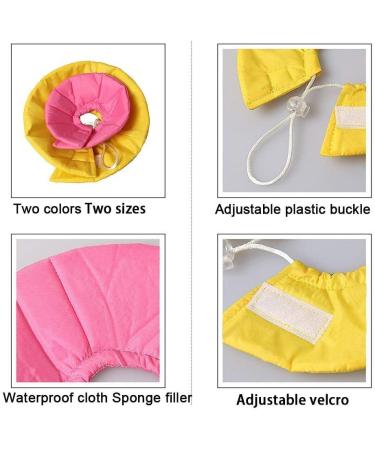 NashaFeiLi Elizabethan Pet Collar for Hamster & Chinchilla - Adjustable Comfortable Size M in Pink & Rose - Buy Online on GoSupps.com