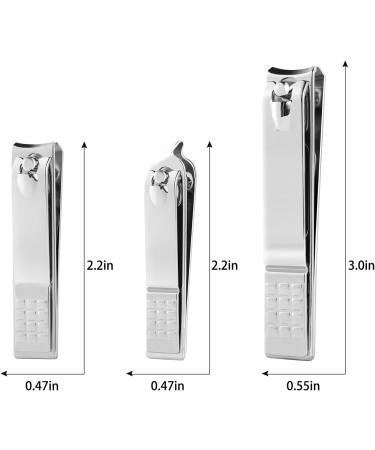 Tiomues Stainless Steel Nail Clippers Set for Thick or Tough Nails - Includes Nail File - Manicure Tools for Men/Women - Buy Online on GoSupps.com