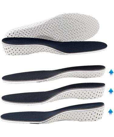 GLEAVI 4 Pairs Elevator Insoles for Men & Women - Invisible Full Length Shoe Lifts & Cushioned Inserts for Comfort - Buy Online on GoSupps.com