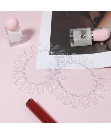 20 PCS Nail Polish Display Wheel - Plastic Swatches for Nail Art & Color Testing | Perfect for Manicure Practice - Buy Online on GoSupps.com