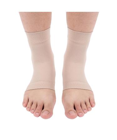 Fabater Ankle Protective Sleeve - Elastic Breathable Compression Sock for Heel Crack Relief | Easy to Wear Anti-Cracking Support - Buy Online on GoSupps.com