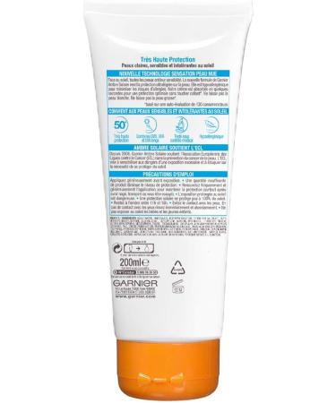 Garnier Ambre Solaire Sensitive Expert + Protective Milk Body Lotion SPF 50+ 200 ml - Buy Online on GoSupps.com