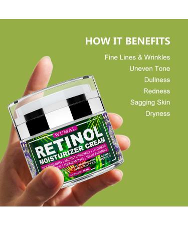 Buy Retinol Cream for Wrinkles & Fine Lines - 1.7 oz Moisturizer for All Skin Types - International Shipping Available - Buy Online on GoSupps.com