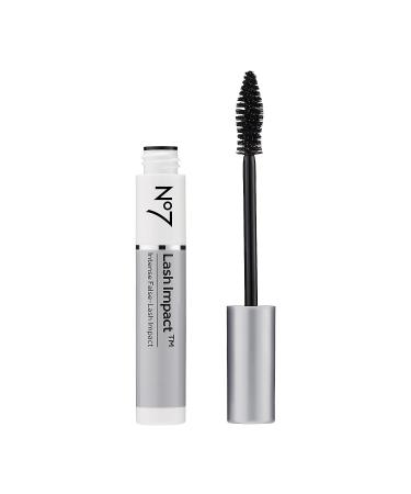 No7 Lash Impact Mascara - Black Volumizing Formula - Smudge-Free, Lengthening Lashes - Oversized Cone Brush Applicator - 7ml - Buy Online on GoSupps.com