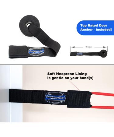 Bodylastics Resistance Band Set - Heavy-Duty Exercise Bands with Handles, Ankle Straps, Door Anchor & Carry Bag - 96 lbs. - Patented Clips - Fitness Workout Bands - Buy Online on GoSupps.com