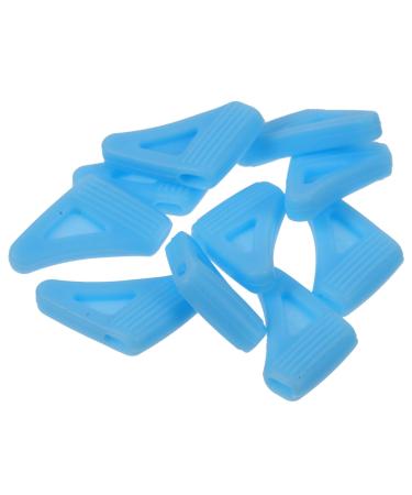 Stobok 10st glasses bracket Sporty sunglasses sports glasses Sports glasses Sport glasses holder made of silicone over glasses sunglasses anti-glasses holder glass holder for ear spots temple (1 Pack) blue