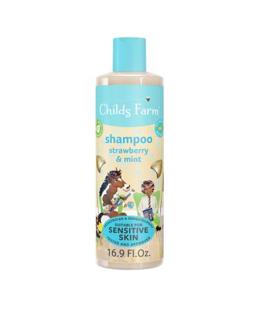 Childs Farm Kids Shampoo for Dry Sensitive Eczema-prone Skin & Scalp Strawberry & Organic Mint Detangles & Nourishes Vegan Cruelty-Free 16.9 fl oz 1 Count