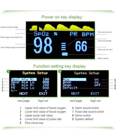 ECOSWAY Fingertip Blood Oxygen Monitor - Portable OLED Pulse Oximeter for Home Use - Purple - Buy Online on GoSupps.com