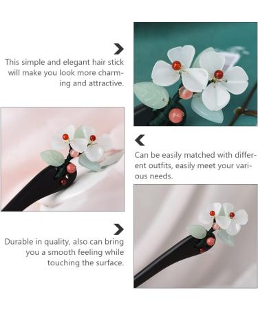 LALAFINA Hanfu Hairpin Flower Hair Chopsticks Flower Headpiece Vintage Hair Accessories Hair Barrettes Decorative Hair Clips Wood Hair Sticks Hair Pin Miss Japan Tassel Ebony - Buy Online on GoSupps.com