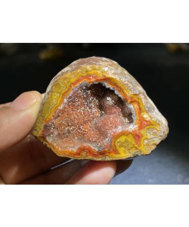 Natural Crystal Rough Red Battle Blood Agate Rough China Agate Crystal Achat Geode Specimen 119g RD14