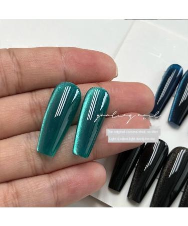 15ml Gel Nail Polish Cold Emerald Cat Eye Gel Manicure UV Semi Permanent Soak Off Highlight Nail Lacquer Nail Phototherapy - (Color: 1) - Buy Online on GoSupps.com