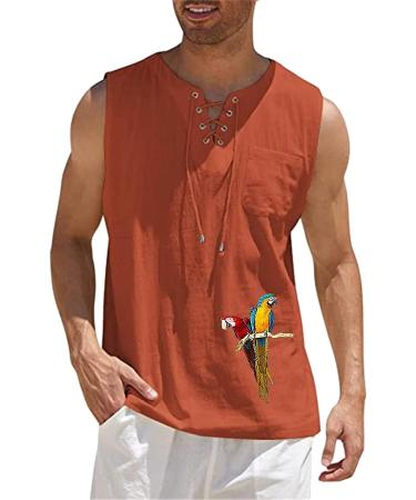 UMIYI Mens Red Muscle Tank Top - Sleeveless Workout Shirt (3X-Large) - Buy Online on GoSupps.com