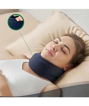 Neck Brace Adjustable Foam Neck Wraps | Soft Neck Support Brace for Sleeping Aligns & Stabilizes Vertebrae Ensures Stability for Women & Men Black M - Buy Online on GoSupps.com