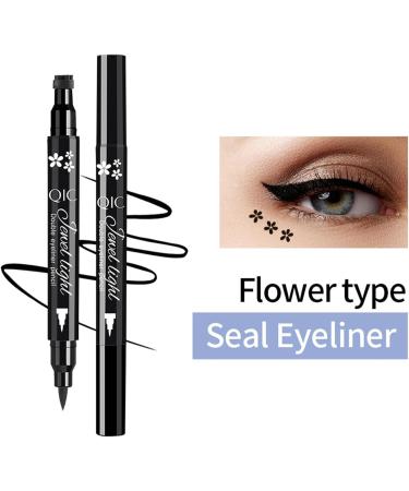 Eye Liner Stamp Pens - Liquid Pencil Eye Liners Stamp | Double-Headed Eye Liner Pen Waterproof Liquid Liner Eye Makeup Stencil Smudge Proof Eyeliners - Buy Online on GoSupps.com
