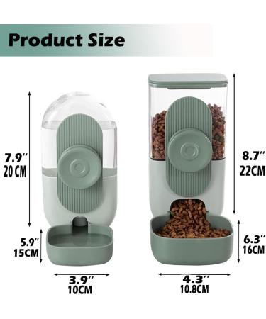 Small Animal Feeder and Waterer Set - Hanging Automatic Dispenser for Small Pets - Cage Feeding Bowl for Dogs, Cats, Kittens, Bunnies, Guinea Pigs, and Ferrets - Buy Online on GoSupps.com