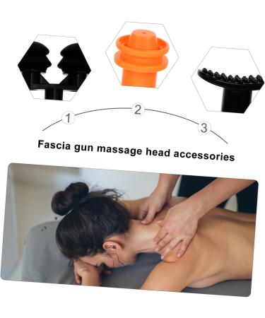 FRCOLOR 1 Set 9-Piece Massage Head with Fascia Attachments - Deep Tissue Replacement Heads for Muscle Massager Devices | Fitness Dashboard Accessory - Buy Online on GoSupps.com