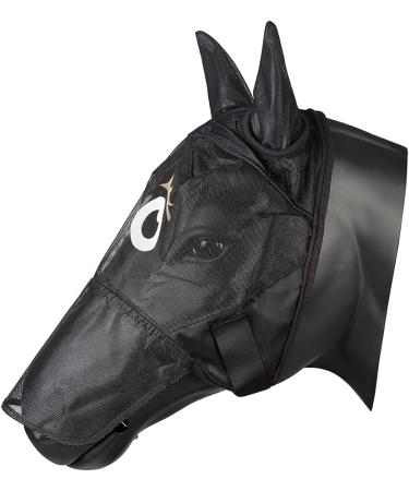 PFIFF 101013 Fly Mask with Motif for Horses | Premium Fly Protection | Black-Beige Pony/S - Shop Internationally - Buy Online on GoSupps.com