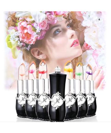 Eakroo Flower Lip Gloss 6 Pack - Long Lasting Nutritious Lip Balm for Moisturized Lips - Magic Temperature Color Change Lipstick (Black) - Buy Online on GoSupps.com