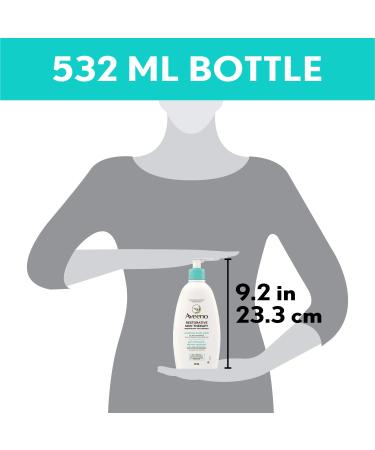 Aveeno Restorative Skin Therapy Soothing Body Wash | Fragrance-Free Dry Skin Cleanser with Vitamin B5 Aloe & Oat | 532mL - Shop Internationally - Buy Online on GoSupps.com