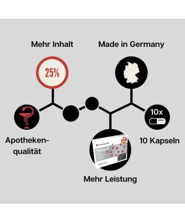 Virilyt Satyril for Active Men - 10 High Dose Capsules with Maca L-Arginine Zinc & Selenium | Study-Based Development | Fast International Shipping from Germany - Buy Online on GoSupps.com