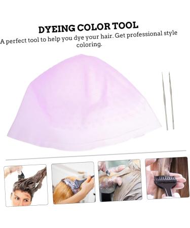 Angoily 1 Set Hair Color Highlighter Cap Hats Hair Dye Crochet Hook Dye Mixer Bowl Hairdressing Supplies Home Highlight Tool Silicone Hair Salon Caps Hair Coloring Hat Dye Caps - Buy Online on GoSupps.com