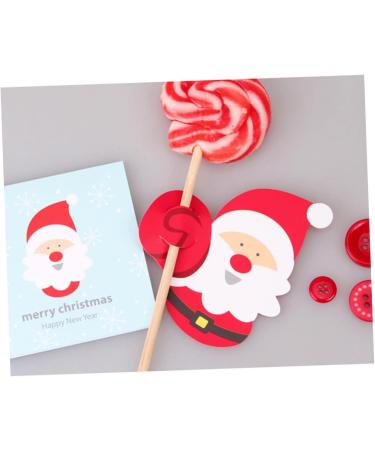 WHAMVOX 50 Pieces Candy Lollipop Decoration Candy Lollipop Decorations Christmas Card - Buy Online on GoSupps.com