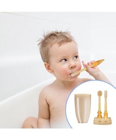 Baby Training Toothbrush Soft Silicone Brush Head Toothbrush for Infants Toddler Toothbrush Silicone Tongue Brush Dental Care for 0-18 Months Baby Xiaoyaoyou - Buy Online on GoSupps.com