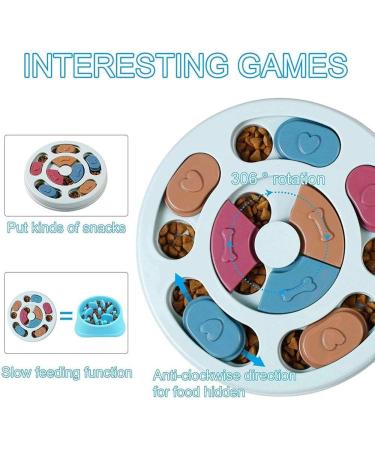 TSKDKIT Dog Treat Puzzle Toy Pet Interactive Feeder Toy Dog Puzzle Feeder Training Game Pet Food Dispenser Slow Feeder Bowl with non-slip Pet Interactive Toy for Improve Dog's IQ - Buy Online on GoSupps.com