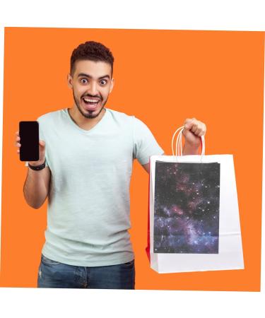 HOMSFOU 48 Pcs Gift Bag Space Party Favor Bags Hockey Party Favors Wedding Favor Bags Astronaut Party Favors Birthday Party Supplies Favor Bags Printing Snack Bag Paper - Buy Online on GoSupps.com