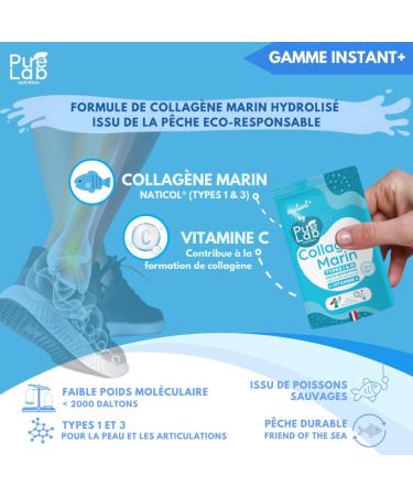 Collag ne Marin Hydrolys 1000mg Naticol (Types I & III) + Vitamine C - 30 G lules Faciles Avaler - Peau Articulations Cheveux - Format Poche - Fabriqu en France - Buy Online on GoSupps.com