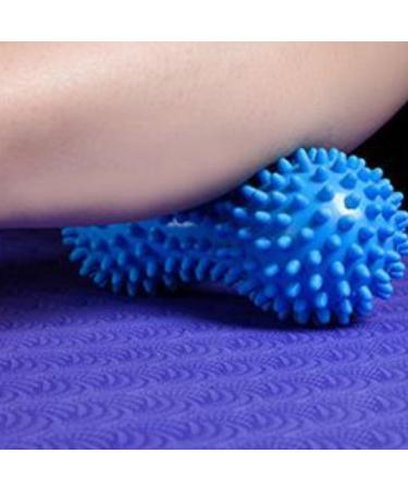 Spiky Peanut Massage Balls - 2pcs Deep Tissue Hand & Foot Massager for Ultimate Muscle Relaxation - Blue - Buy Online on GoSupps.com