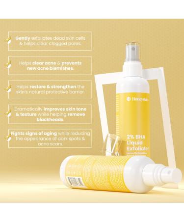 BHA Salicylic Acid Exfoliant 2% - Acne & Blackhead Treatment - Pore Minimizing Face Toner 1 Fl Oz - Buy Online on GoSupps.com