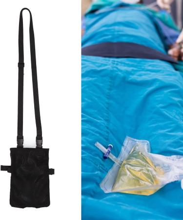 ZJchao Portable Urine Drainage Bag Holder - Adjustable Leg & Shoulder Strap Catheter Bag Covers - Ideal for Comfort & Security (Black - Buy Online on GoSupps.com