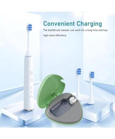 Toothbrush Sanitizer Cover Toothbrush Sanitizer Case Long Service Time Efficient Cleaning Light Weight for Traveling Home Office (Green) - Buy Online on GoSupps.com